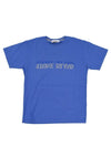 Logo Print Short Sleeve T-Shirt Blue - STONE ISLAND - BALAAN 1