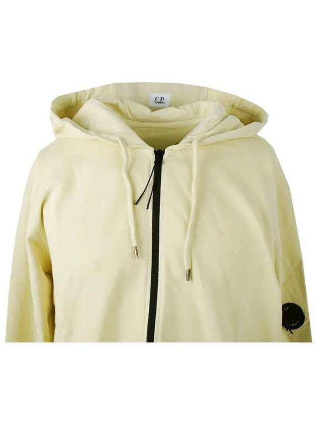 Lens Wappen Zip-Up Hoodie Ivory - CP COMPANY - BALAAN 5