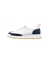 Fine Kid Suede Tech Runner Sneaker Navy - THOM BROWNE - BALAAN 2