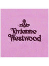 Embroidered Logo Wool Muffler Pink 81030007 G401 - VIVIENNE WESTWOOD - BALAAN 4