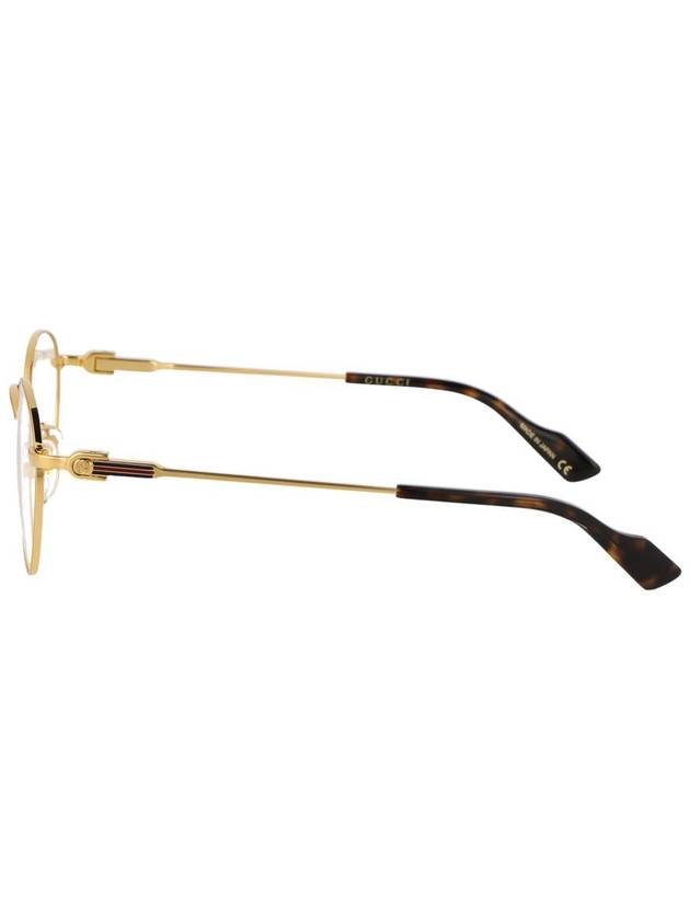 Eyewear Round Metal Eyeglasses Gold - GUCCI - BALAAN 4