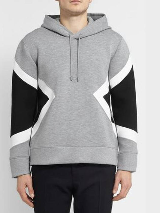 Neil Barrett gray hooded sweatshirt - NEIL BARRETT - BALAAN 1