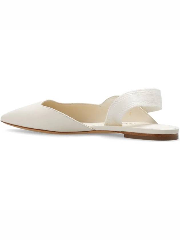 Vania Bow Slingback Flat Shoes Ivory 0763421 - SALVATORE FERRAGAMO - BALAAN 3