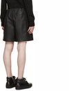 MCQ BY Drawstring Leather Shorts - ALEXANDER MCQUEEN - BALAAN 3