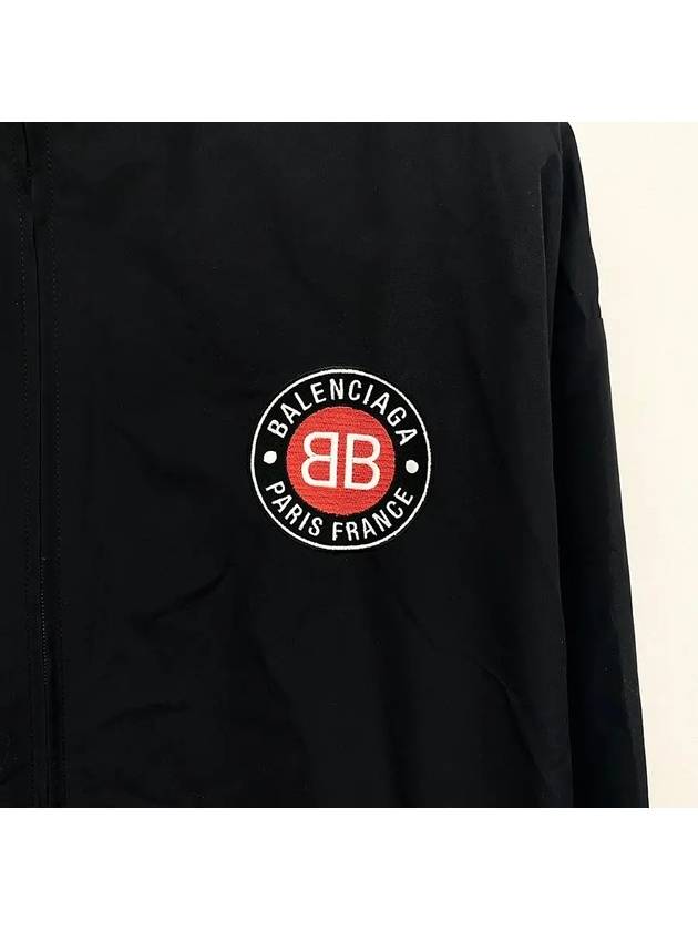 High Neck Logo Zip-up Jacket Black - BALENCIAGA - BALAAN 6