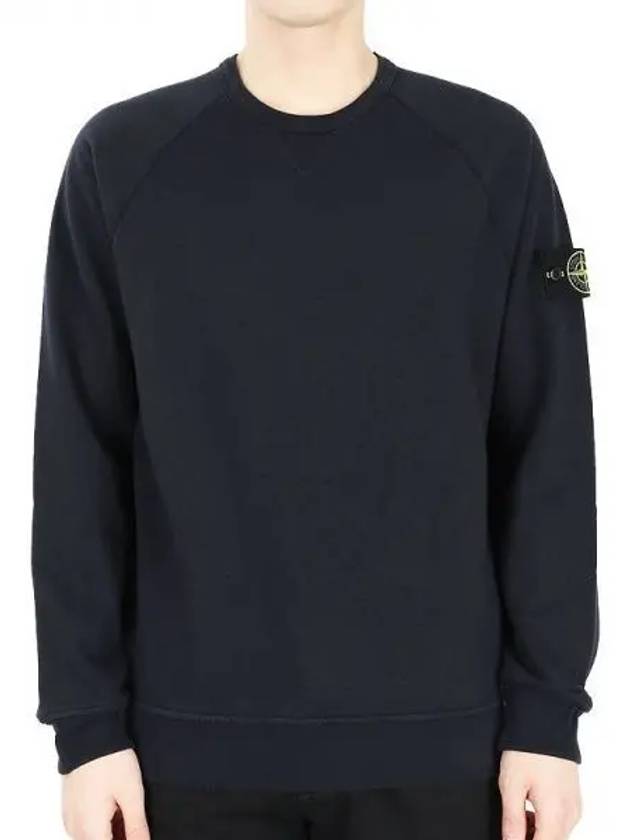 OLD Treatment Wappen Patch Crew Neck Sweatshirt Navy - STONE ISLAND - BALAAN 2