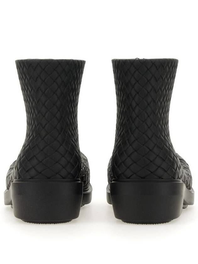 Fireman Rubber Rain Boots Black - BOTTEGA VENETA - BALAAN 4