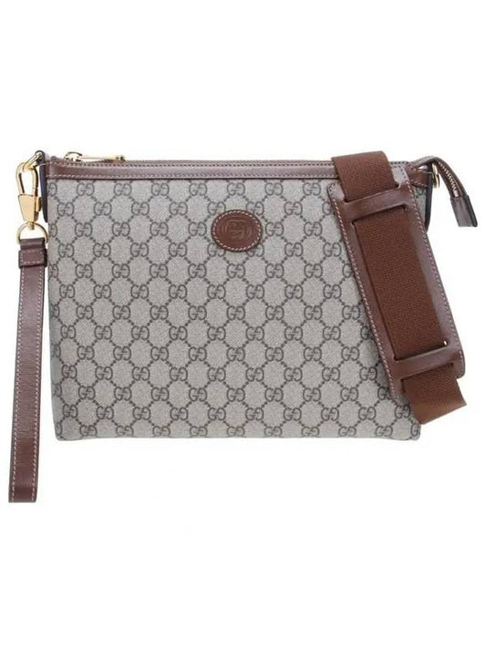 Messenger Bag With Interlocking G Beige Ebony - GUCCI - BALAAN 2