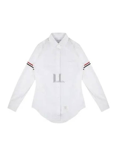 RWB Stripe Button Shirt White - THOM BROWNE - BALAAN 2