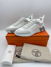 Bouncing Men s Sneakers White Blanc Gray H231764ZH - HERMES - BALAAN 1