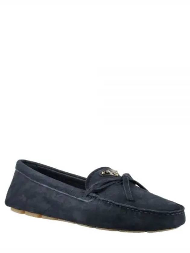 Triangle Logo Driving Shoes Navy - PRADA - BALAAN 2