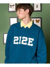 V-neck Sweatshirt Blue - ZIZEMUSEUM - BALAAN 1