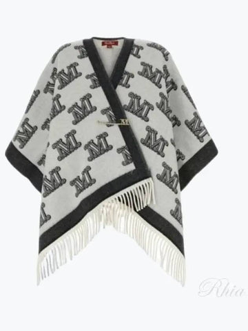 Women s Fringe Wool Cape FRINESTD 004 - MAX MARA - BALAAN 1