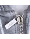 Engineered 4 Bar Diagonal Zip Up Hoodie Light Grey - THOM BROWNE - BALAAN 6