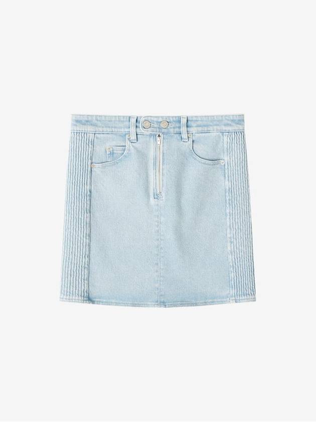 Women's Vabelia Denim H-Line Skirt Light Blue - ISABEL MARANT - BALAAN 2