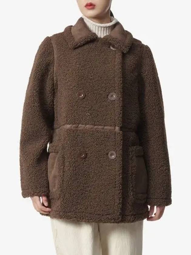 Single fur jacket ebony brown 61186901087520 - STAND STUDIO - BALAAN 1