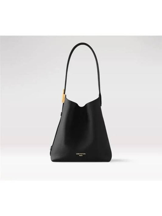 Low Key Hobo Calfskin Shoulder Bag Black - LOUIS VUITTON - BALAAN 2