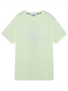 Garment Dyed Institutional One Print Cotton Jersey Short Sleeve T-Shirt Light Green - STONE ISLAND - BALAAN 2