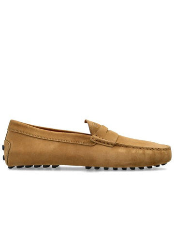 Tod’s Suede Moccasins, Men's, Beige - TOD'S - BALAAN 1