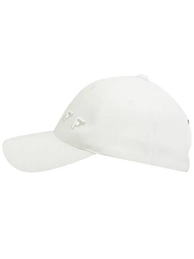 Golfwear Men's Embroidered Logo Ball Cap White - ONOFF - BALAAN 3