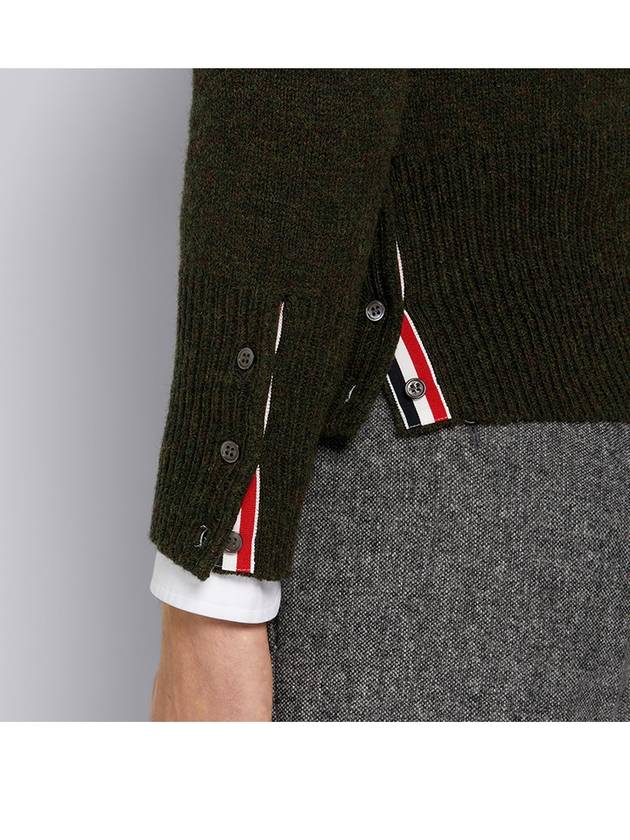 Diagonal Armband Knit Top Khaki - THOM BROWNE - BALAAN 7