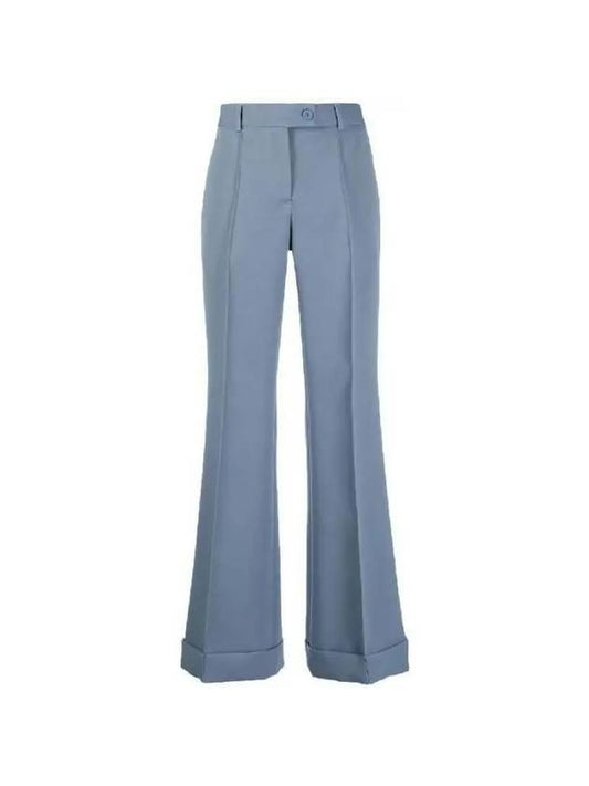 Acne Studios Flare Turn Up Tailored Pants AK0644 DUSTY BLUE - ACNE STUDIOS - BALAAN 1