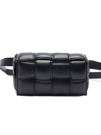 Intrecciato Cassette Padded Belt Bag Black - BOTTEGA VENETA - BALAAN 2