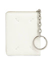 Stitch Grain Keyring Card Wallet White - MAISON MARGIELA - BALAAN 1