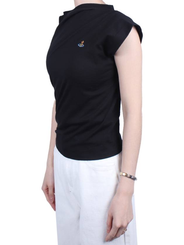 Women's Hebo Short Sleeve T-Shirt Black - VIVIENNE WESTWOOD - BALAAN 4