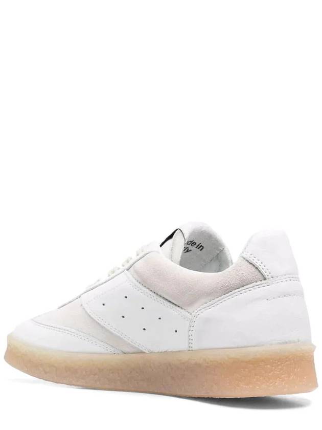 6 Court Logo Tongue Low Top Sneakers White - MAISON MARGIELA - BALAAN 3