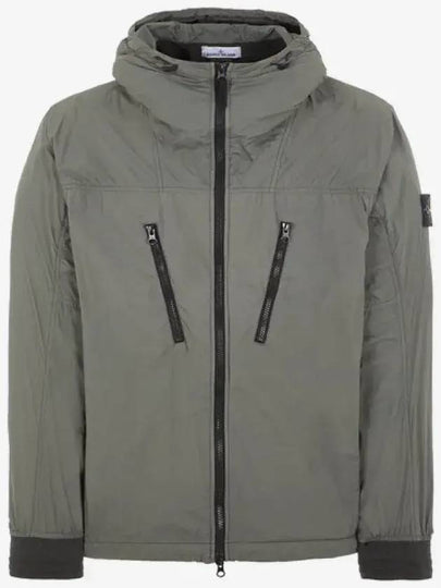 Skin Touch Nylon TC Hooded Jacket Musk Green - STONE ISLAND - BALAAN 2