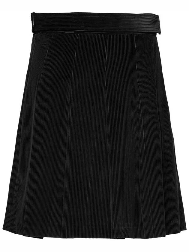 ZUCCA Velvet Mini Skirt Black 2425106042 002 - MAX MARA - BALAAN 3