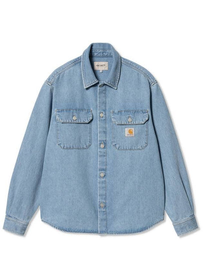 Harvey Shirt Denim Jacket Blue - CARHARTT WIP - BALAAN 2