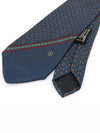 100 silk navy multi pattern tie - DUNHILL - BALAAN 4