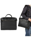 Shiny Grain Leather Brief Case Black - TOM FORD - BALAAN 2