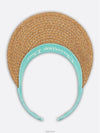 Dioriviera D Ocean Mitzah Straw Visor Hat - DIOR - BALAAN 8