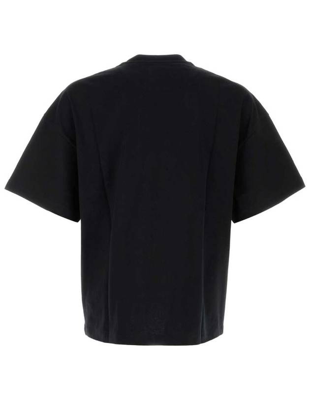 Logo Print Short Sleeve T-Shirt Black - JIL SANDER - BALAAN 3