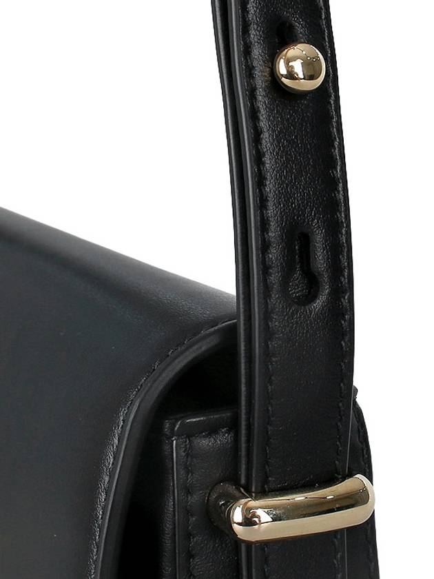 Leather Shoulder Bag Black - PRADA - BALAAN 10