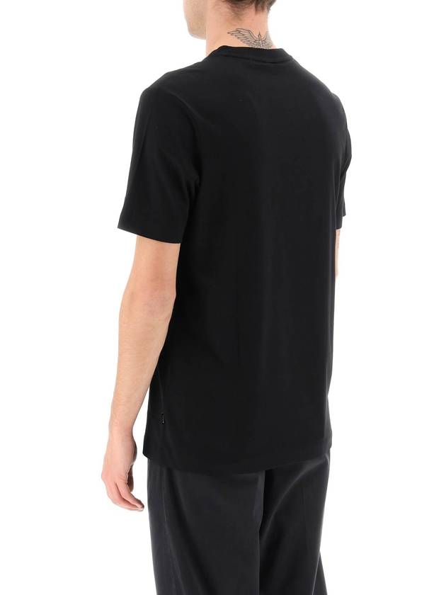 Short Sleeve T-Shirt 50468347 001 Black - HUGO BOSS - BALAAN 4