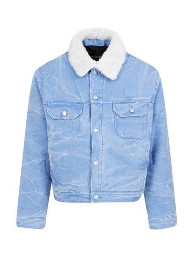 Padded Denim Jacket Powder Blue - ACNE STUDIOS - BALAAN 3