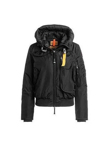 Women s Gobi Hooded Bomber Padding Jacket Black PWJKMA31 - PARAJUMPERS - BALAAN 1