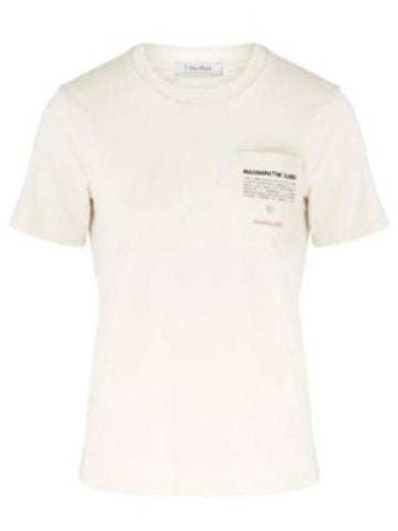 Short Sleeve T Shirt 19971021 016 19971021600 White - MAX MARA - BALAAN 1