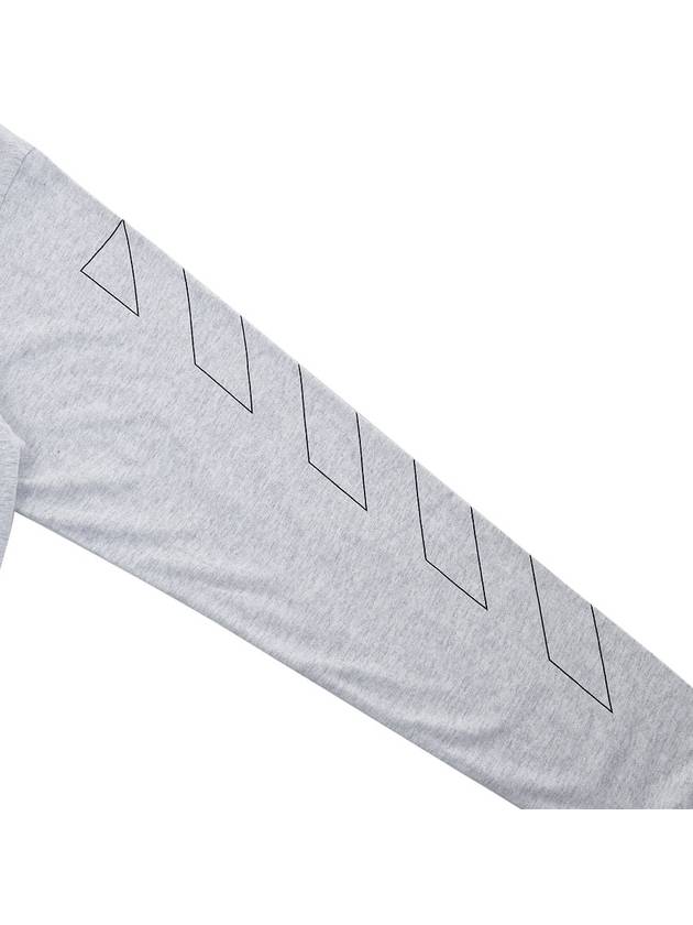 Diag Outline Skate Sweatshirt Gray - OFF WHITE - BALAAN 6