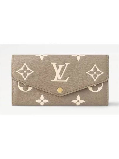 Sarah Monogram Empreinte Long Wallet Brown - LOUIS VUITTON - BALAAN 2