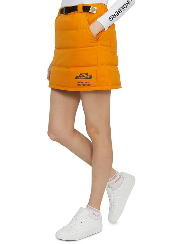 Women's Padded H-Line Skirt Orange - HORN GARMENT - BALAAN 6