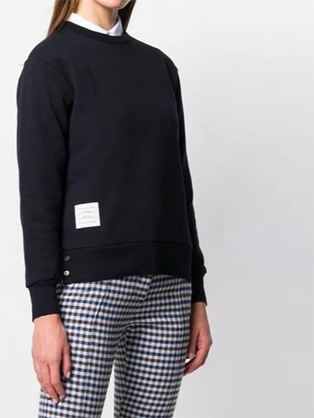 Center Back RWB Stripe Classic Loopback Crewneck Sweatshirt Navy - THOM BROWNE - BALAAN 4