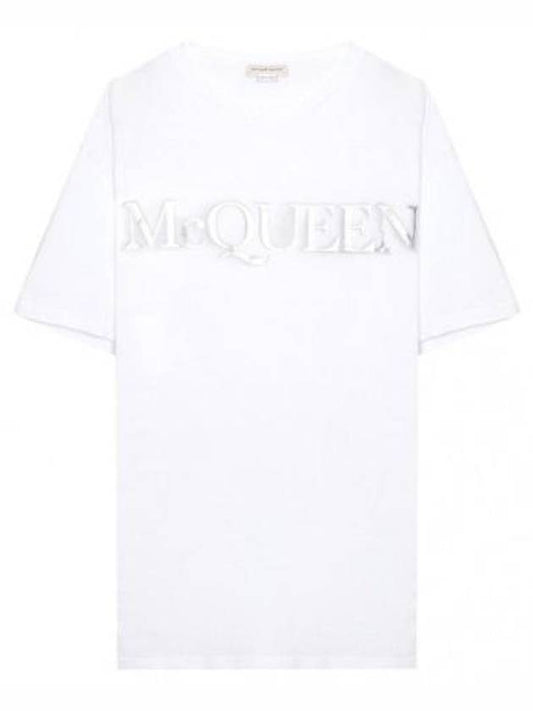 Short-sleeved T-shirt Logo printed short-sleeved T-shirt - ALEXANDER MCQUEEN - BALAAN 1