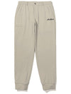 Basic brushed jogger pants BEIGE MAN - MALBON GOLF - BALAAN 1