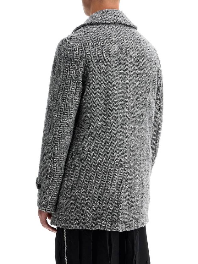 herringbone wool caban - COMME DES GARCONS - BALAAN 3