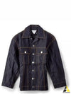 Metallic Denim Jacket Blue - BOTTEGA VENETA - BALAAN 2